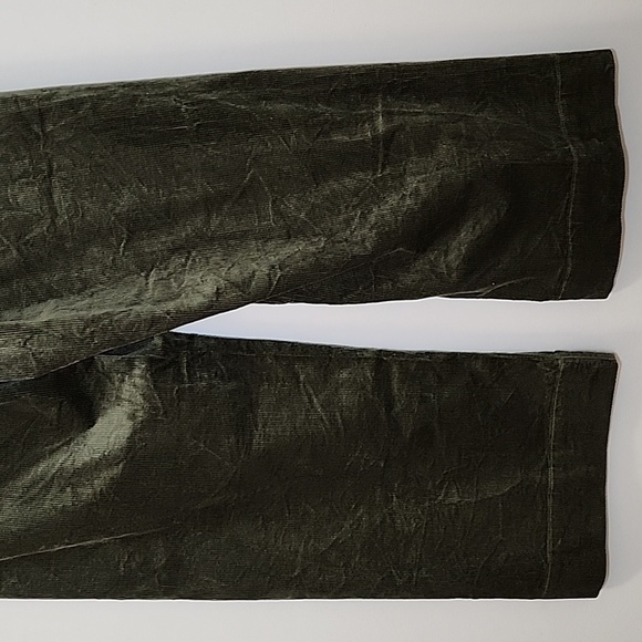 Anthropologie Maeve the Colette Corduroy Crop Olive Green Pants Sz 28 - Picture 11 of 15